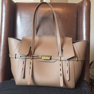 ZAC Zac Posen Eartha Belted Leather Satchel